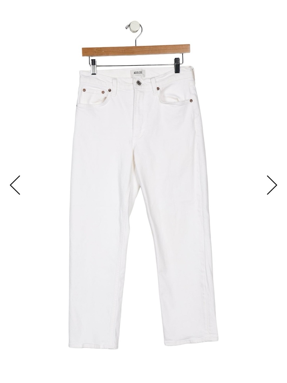 Agolde White Jeans